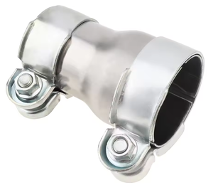 Collier de serrage pour raccord de tuyau d'échappement, réducteur 45mm à 51mm, en acier inoxydable, pour double sortie d'échappement - Product Image 2