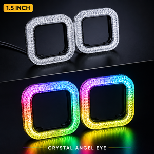 <span class=keywords><strong>Mini</strong></span> Anneaux Halo Angel Eyes 5D RGBW de 1,5 pouce avec Contrôle par Application Bluetooth et Cache DRL pour Lentille de Projecteur <span class=keywords><strong>Moto</strong></span> et Voiture - Product Image 6