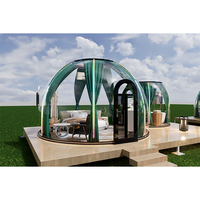Chambre à bulles détachable ciel étoilé tentes d'hôtel de luxe vert Mini PC Dômes de glamping Star View Dome House for Bathroom Application