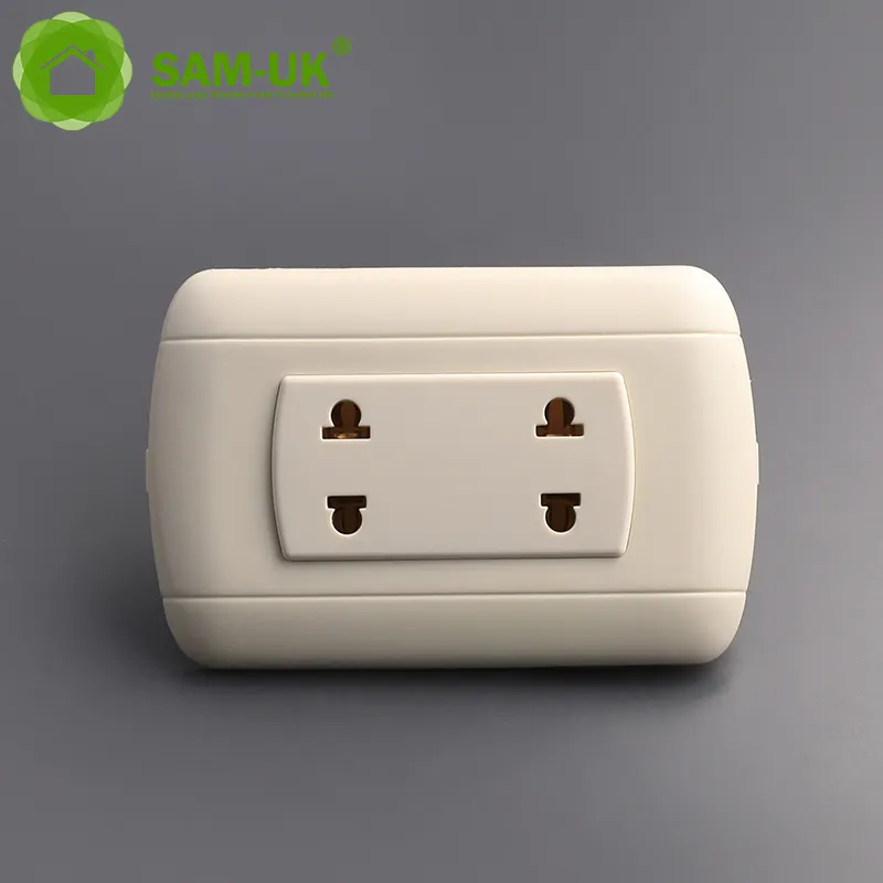 UK electrical light power 13 amp double mount wall plug sockets and switches manufacturers