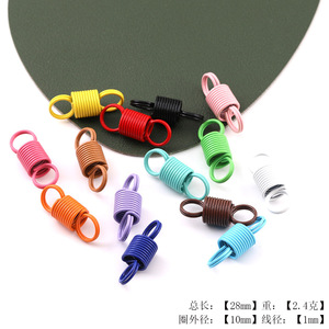 Hebilla de resorte de tensión de colores vibrantes, accesorios de joyería DIY, chapado en metal, duradero, para llavero, anillo de tracción, manualidades - Product Image 4