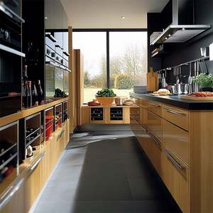 Îlot de cuisine de luxe sur mesure, armoires de bar en acier inoxydable, construction durable, support de conception de plan de travail gratuit, y compris l'évier - Product Image 3