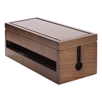 Boîte de gestion des câbles au design moderne, organisateur de câbles en bois pour bureau à domicile