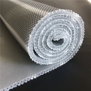 Sọc Trắng Màu Xám 7Mm Lục Giác 3D Bánh Sandwich Không Khí Lưới Vải 100% Polyester Warp Cho Miếng Đệm Xe Nệm Cô Gái Của Nhu Cầu Bộ Nhớ - Product Image 1