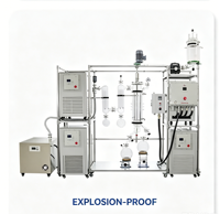 Système et kit de distillation à trajet court automatique fournis par l'usine, ensemble complet d'équipement de distillation moléculaire pour laboratoire et pilote