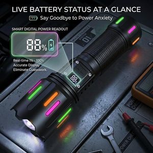 Cross-border New Long Endurance Flashlight Outdoor ultra Bright 260m Long-range Telescopic Portable Camping <b>Rechargeable</b> - Product Image 5