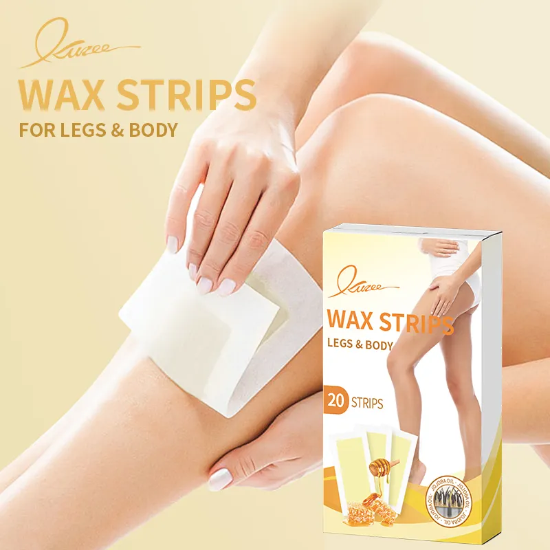 Private Label Gentle Hair Removal Wax Strips for Arms Body Legs Underarm Hair Bikini Waxing Strips