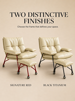 Fauteuil individuel sur mesure avec revêtement en cuir pleine fleur, chaise de salon moderne de luxe pour hôtel et usage domestique