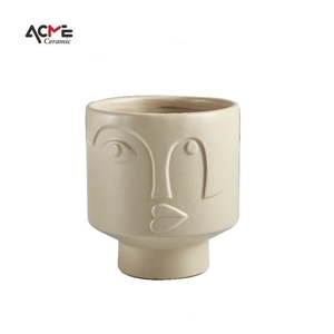 Nordic Decor Matte Round <strong>Cute</strong> Small Ceramic Succulent Flower Pot Ceramic Planter Pots for <strong>Plants</strong> Succulent - Product Image 2