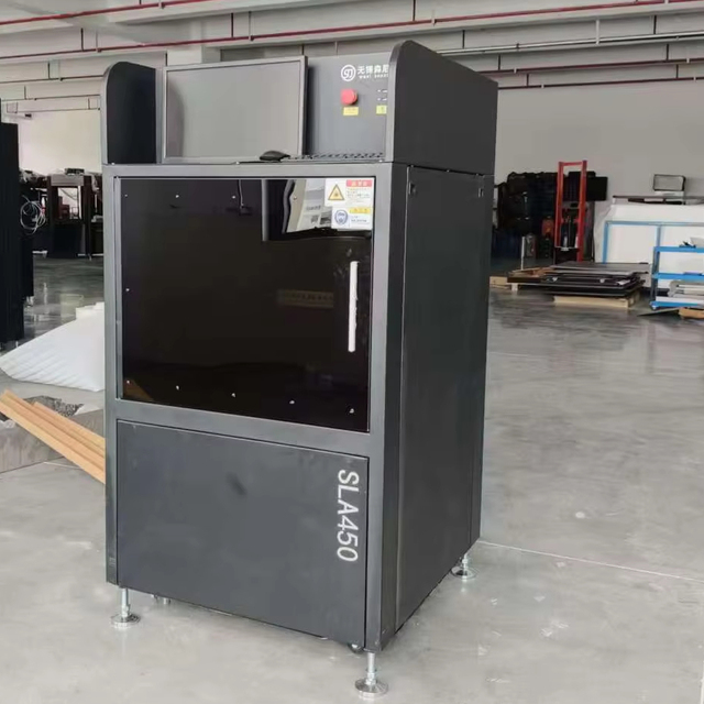 New Automatic SLA 450mm 3D Printer Variable Laser Spot 0.08-0.8mm Marble Foundation USB Auto Leveling Dust Proof Optical