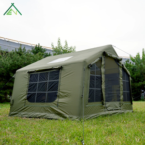 Carpa Inflable Impermeable Verde Oliva de 8 m², Casa de Campaña para 4 Estaciones, para 2-3 Personas, con un Dormitorio y Sala de Estar, para Viajes Familiares - Product Image 5