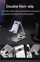 Support de téléphone intelligent pliable en alliage d'aluminium, vente en gros, pour bureau et maison, personnalisable