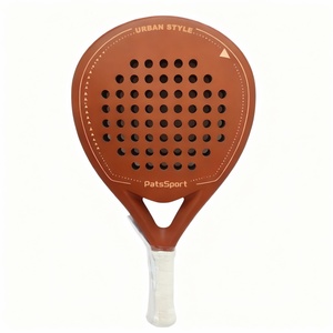 Raqueta de <span class=keywords><strong>Pádel</strong></span> PATSSPORT OEM de Alta Calidad, Serie Macaron, Acabado Mate de Fibra de Carbono 3K, Flexible, Forma de Lágrima, 15-17 EVA, para Jugadores Principiantes - Product Image 2