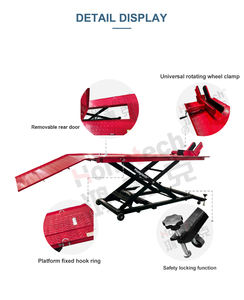 Hongtech harga rendah klem lepas Manual pengangkat sepeda motor gunting portabel pengangkat sepeda motor - Product Image 4