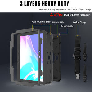 GSCASE, fundas resistentes para tableta para Samsung <span class=keywords><strong>Galaxy</strong></span> <span class=keywords><strong>Tab</strong></span> <span class=keywords><strong>Active</strong></span> <span class=keywords><strong>4</strong></span> Pro 10,1 2022 T630 T636 T540 T545, funda a prueba de golpes con correa para el hombro - Product Image 5
