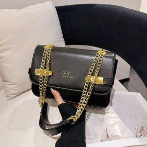 Elegante Bolso <span class=keywords><strong>de</strong></span> Mano Guesses con Estampado Cuadrado Pequeño y <span class=keywords><strong>Cadena</strong></span> Plateada para Mujer, Bolso <span class=keywords><strong>de</strong></span> Hombro o Bandolera - Product Image 5