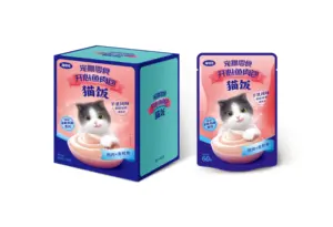Zusatzstofffreies Katzenfutter nasses Huhn & Bonito Haustierfutter Katzen einzigartige Formel Katzenfutter Snack für Exportlieferungen