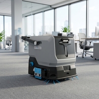 Robot autonome de nettoyage des sols, aspiration 3500Pa, 3 en 1 : balayage, lavage, aspiration, réservoir d'eau de 12L, navigation IA, contrôle par application, usage commercial
