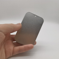 Petites boîtes en métal rectangulaires à couvercle coulissant pour emballages de menthe/baume/parfum solide