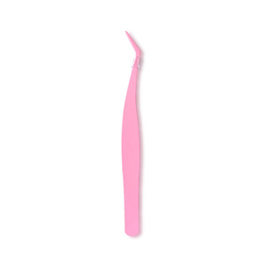 Stainless Steel Precision Eyelash Tweezers With <b>Pointed</b> Tips And Curved Heads For Lash Extensions - Product Image 2