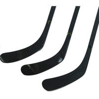 Crosses de Hockey sur Glace Personnalisées de Haute Qualité en Composite Carbone Argentées, Fabriquées en Chine
