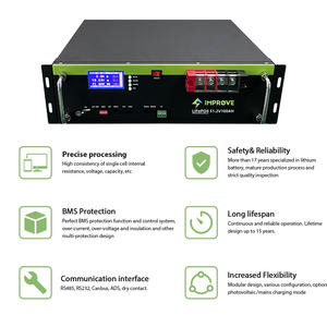 בית שמש אנרגיה מערכת מתלה מודול 48V 200Ah 10KWh 20Kwh 30Kwh 40Kwh 50Kwh 100Kwh 150Kwh ליתיום יון - Product Image 4