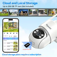Residential CCTV Device with 8W Solar Panel 8000mAh Battery WiFi Access 3MP 4K Imaging for House Night Surveillance