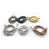 Tuyau de douche flexible et durable en acier inoxydable 304 chromé de 1,5 m Homedec, idéal pour l'hôtellerie, avec garantie d'un an