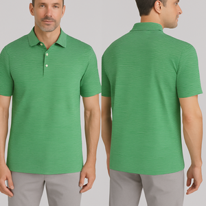 เสื้อโปโล2025คอตตอนโพลีเอสเตอร์สำหรับผู้ชายเสื้อโปโลพิมพ์ลายปักโลโก้ตามสั่ง - Product Image 1