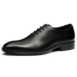 Zapatos Oxford de Piel Genuina con Punta Puntiaguda y Cordones, Color Sólido, Duraderos, para Todas las Temporadas - Product Image 2