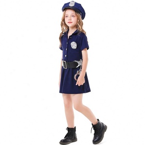 Nouvelle Robe de <span class=keywords><strong>Police</strong></span> Bleue Mignonne pour Filles 2026 – Costume d'Halloween Cosplay de Policière – <span class=keywords><strong>Uniforme</strong></span> de Jeu pour Enfants - Product Image 4