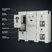 Armoire de distribution électrique de haute qualité série 380V 30kA 400A-1600A à tiroirs extractibles pour armoire de contrôle d'alimentation de bâtiment commercial