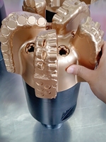 Outil de forage automatique API Reg 3 1/2" à filetage mâle, en acier au carbone, avec ponceau PDC de 130 mm de diamètre et 5 lames pour le forage de puits