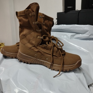 Definite TSB01 Coffee <b>brown</b> suede light weight combat <b>boots</b> - Product Image 6