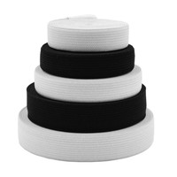 Largeur 0.5 cm à 6.5 cm, ruban de soie en caoutchouc extensible pour chaussures en tissu