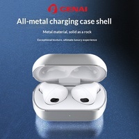 Produsen OEM Stereo Semi-in-ear Tws Buds Zinc dengan Kotak Earphone dari Paduan Logam, Headphone Olahraga dan Gaming