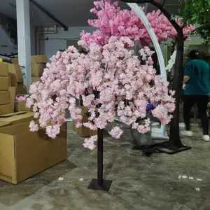 EG-VH012 Elegant Sakura 3ft 4ft 5ft 6ft 7ft 8ft 10 Indoor Pink White Weeping Artificial Cherry Blossom Tree Centerpiece Wedding