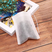 Sachets de thé biodégradables écologiques jetables en tissu non tissé filtre thermoscellable vides pour thé en vrac fabriqués en papier pour usage alimentaire