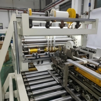 Machine à fabriquer des sacs en papier entièrement automatique à alimentation par feuilles, dotée d'un système de carton doublement renforcé pour un emballage haut de gamme
