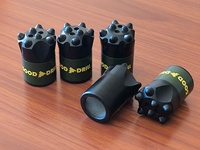 Foret conique à bouton de haute efficacité, diamètres 28mm, 32mm, 34mm, 36mm, 38mm pour trous de dynamitage miniers