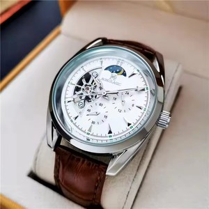 นาฬิกาข้อมือผู้ชาย AOKULASIC รุ่น Hollow Out Large Flywheel ระบบอัตโนมัติเต็มรูปแบบ กันน้ำ พร้อมไฟกลางคืน แสดงข้างขึ้นข้างแรม - Product Image 6