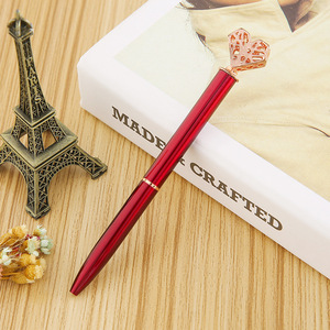 Hot Hollow Heart Top Metal Rotating Ballpoint <b>Pen</b> Multi Color For Girls Wedding Promotional Wholesale Gift Stationery - Product Image 5