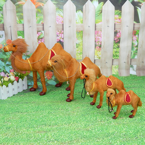 Wild Life modello animale simulazione piccolo cammello peluche ornamenti per bambole artigianato cammello giocattolo bambola simulazione realistico piccolo cammello - Product Image 2