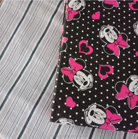 100% katun dicetak bahan kain flanel untuk Piyama