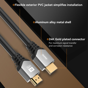 <span class=keywords><strong>Mejor</strong></span> venta 10 15 20 30 metros de largo <span class=keywords><strong>HDMI</strong></span> 2,1 <span class=keywords><strong>cable</strong></span> Hdr de alta velocidad 4K 120Hz 8K 60Hz <span class=keywords><strong>HDMI</strong></span> macho a macho doble <span class=keywords><strong>HDMI</strong></span> Kabel para HD TV - Product Image 2