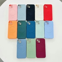 Coque en silicone liquide magnétique avec impression UV, vente en gros, coque vierge pour iPhone 17 Pro Max 16 15 14 13 12