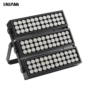 LNJAMI 300W IP66 DMX Addressable LED RGB Facade Lighting Flood Light For Architectural Building Column Floodlight