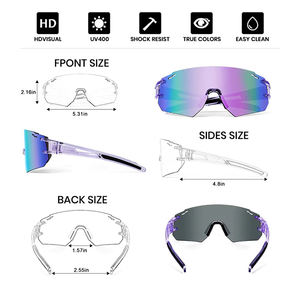 Gafas de Sol Deportivas Personalizadas para Niños, Lentes Polarizadas con Espejo Táctico, Marco de PC, Gafas de Ciclismo, Gafas de Seguridad para Correr al Aire Libre para Niños - Product Image 4