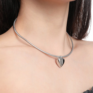 Full Body Titanium Steel Christian Geometric Bamboo High-End Curved Tube <strong>Choker</strong> Necklace Unisex <strong>Fashion</strong> Versatile Anniversary - Product Image 6