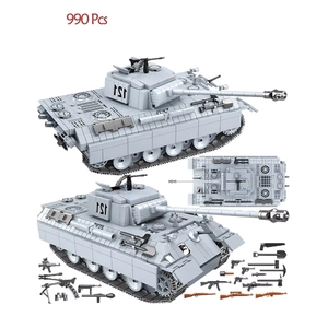 Tanque <span class=keywords><strong>Panther</strong></span> Alemán Militar de la Segunda Guerra Mundial 121, Serie de Armas de Soldados, Modelo de Ladrillos de Construcción para Niños, Sets de Bloques de Construcción de la Segunda Guerra Mundial - Product Image 6